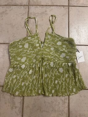 Floral peplum top